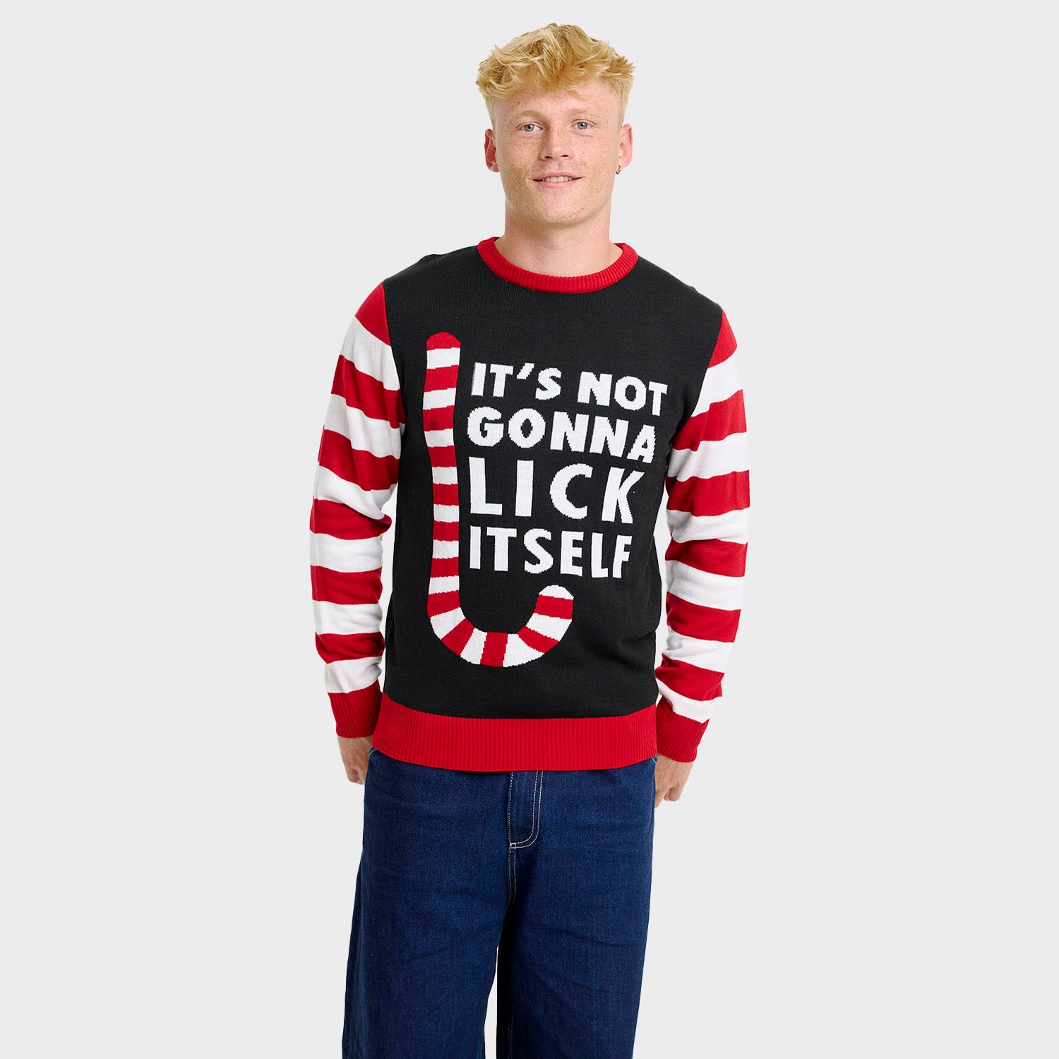 Candy cane julesweater - Herre